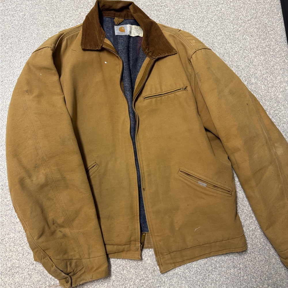 Vintage Carhartt Men's Brown Field Jacket - Picture 3 of 6
